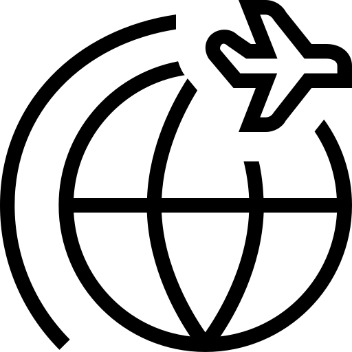 Symbol für internationale Umzüge